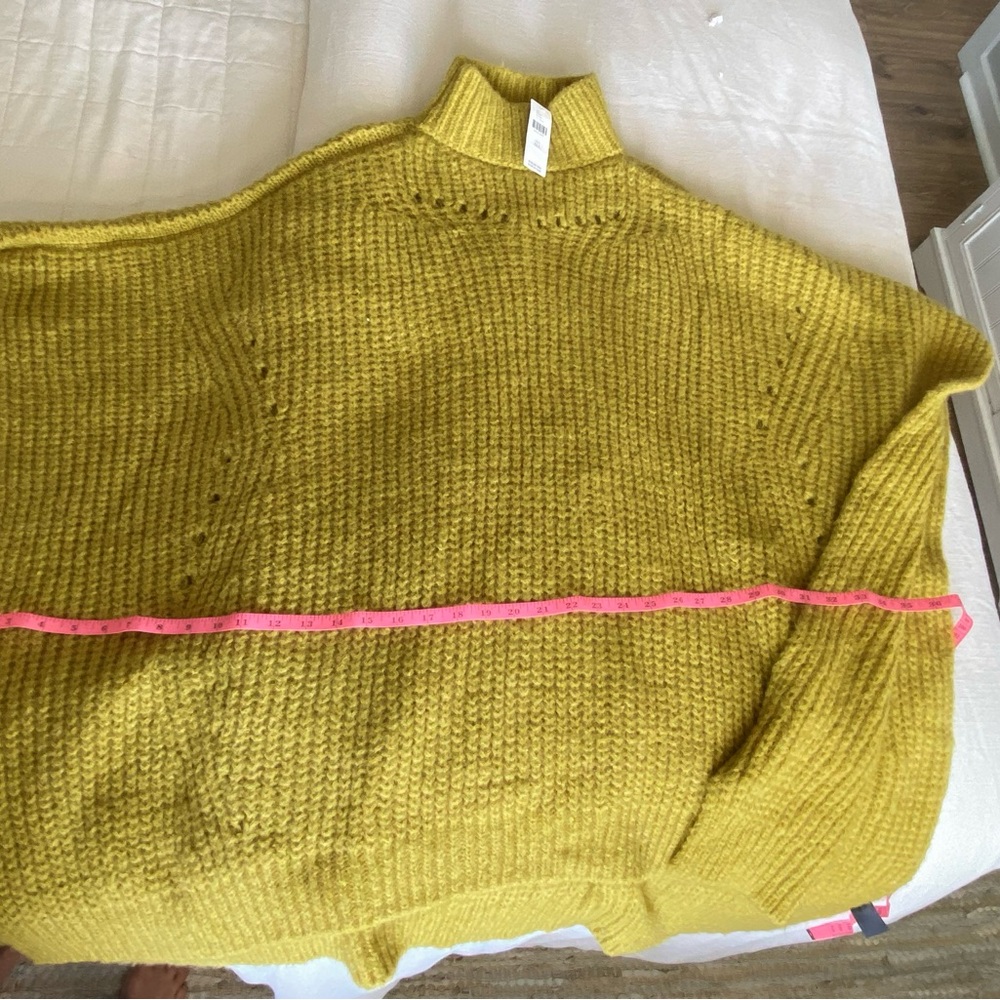Anthropologie mock neck sweater poncho